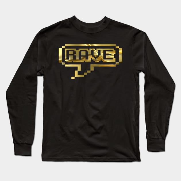 RAVE MUSIC LOVERS - collector gold edition Long Sleeve T-Shirt by BACK TO THE 90´S